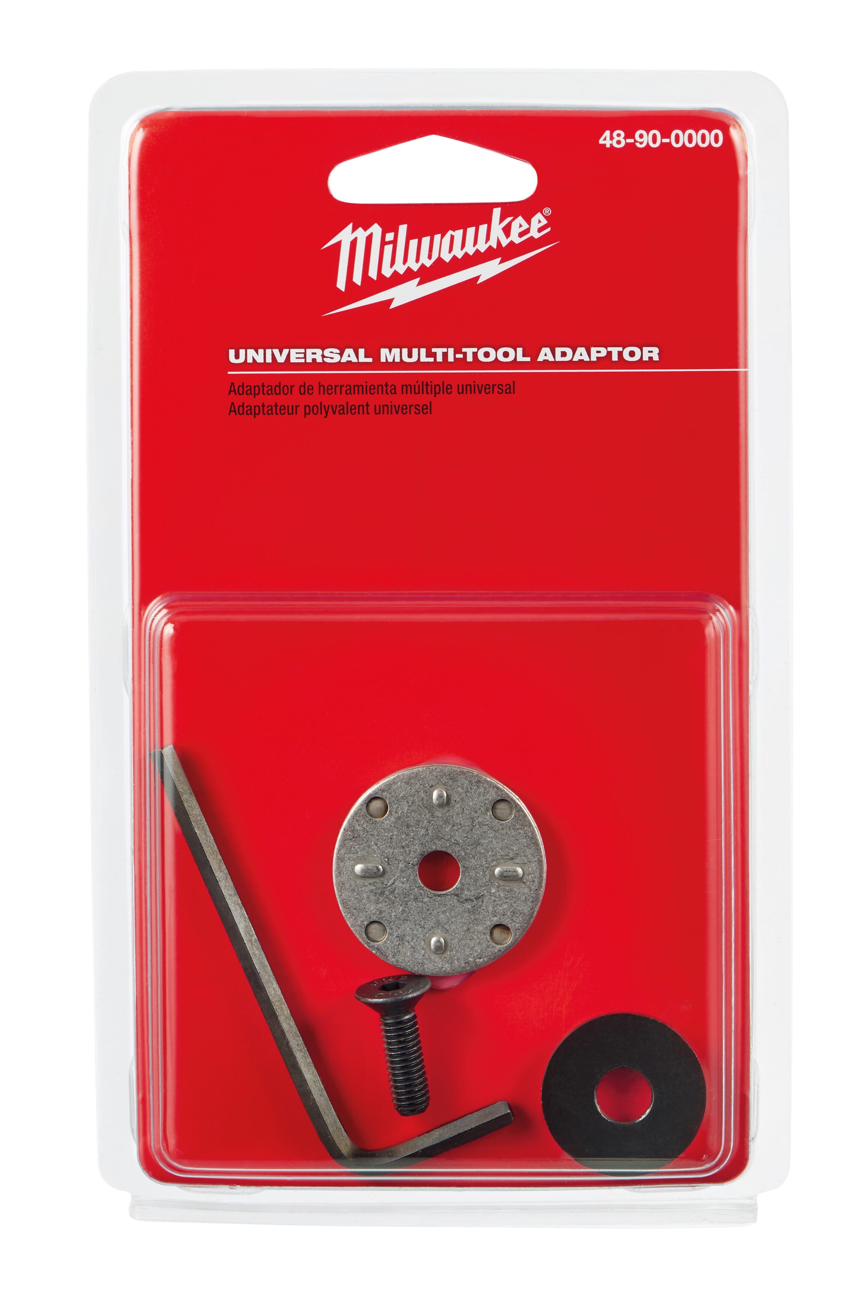 Milwaukee® M18™ 48-90-0000 Universal Multi-Tool Blade Adapter, For Use With Oscillating Tool, Porter Cable, Black and Decker and DeWalt® Brand Multi-Tool, Steel